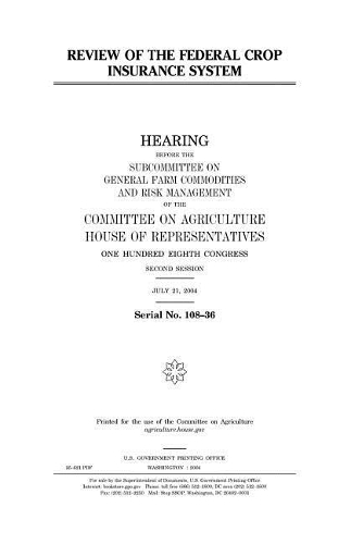Review of the Federal Crop Insurance System