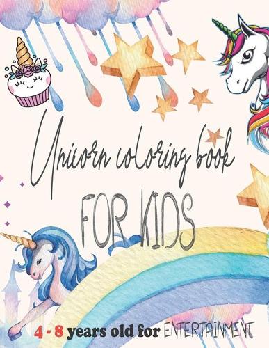 Unicorn coloring book for kids 4-8 years old for entertainment