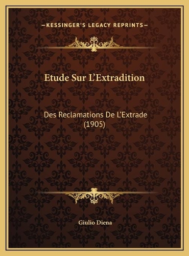 Etude Sur L'Extradition