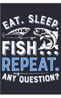 Eat Sleep Fish Repeat Any Question