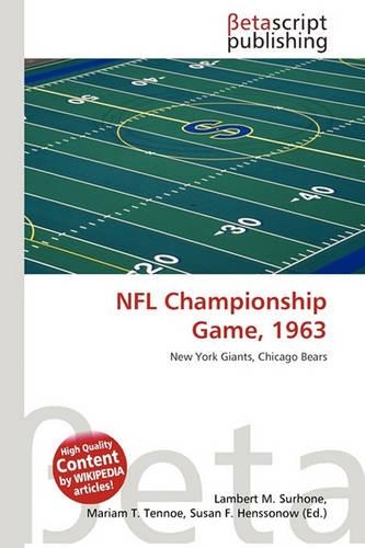 NFL Championship Game, 1963