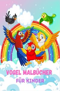 Vögel Malbuch für Kinder