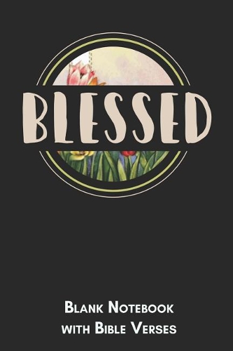 Blessed Blank Notebook with Bible Verses