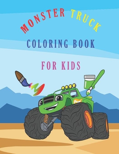 Monster Truck Coloring Book For Kids