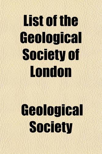 List of the Geological Society of London