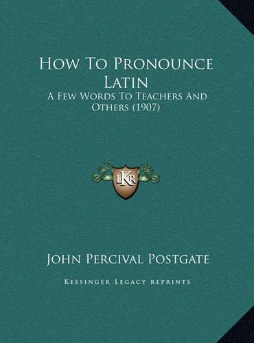 How To Pronounce Latin