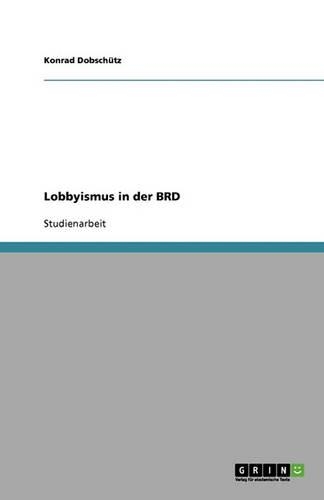 Lobbyismus in der BRD
