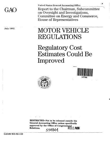 Motor Vehicle Regulations