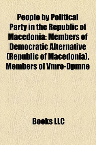 People by Political Party in the Republic of Macedonia