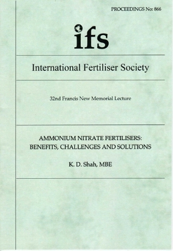 Ammonium Nitrate Fertilisers: Benefits, Challenges and Solutions