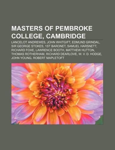 Masters of Pembroke College, Cambridge