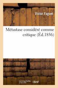 Métastase Considéré Comme Critique