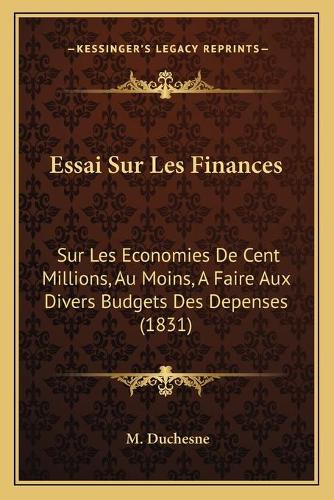 Essai Sur Les Finances