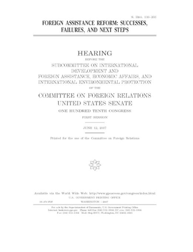 Foreign assistance reform