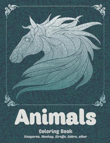 Animals - Coloring Book - Kangaroo, Monkey, Giraffe, Cobra, other
