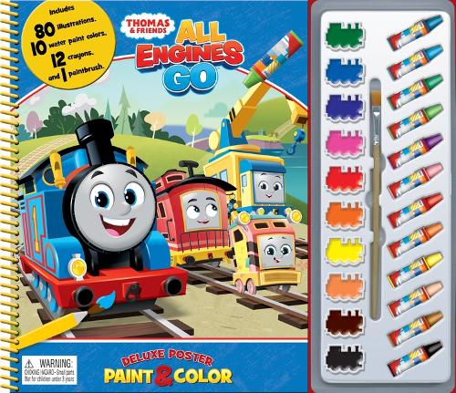 Mattel Thomas All Engines Deluxe Poster Paint & Color