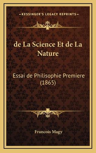 de La Science Et de La Nature