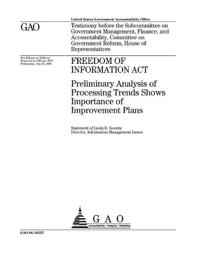 Gao-06-1022t Freedom of Information ACT