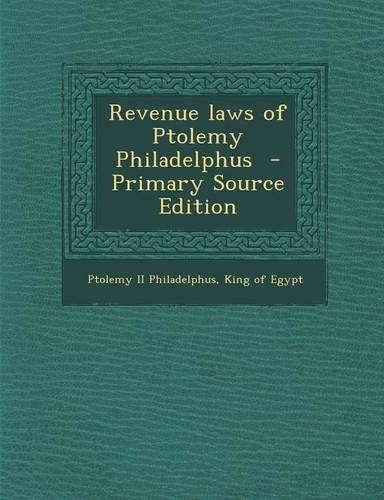 Revenue Laws of Ptolemy Philadelphus