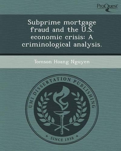 Subprime Mortgage Fraud and the U.S