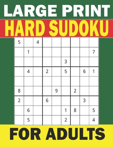 Large Print HARD Sudoku for Adults