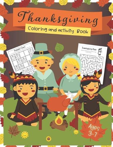 Thanksgiving Coloring and Activity Book ages 3-7