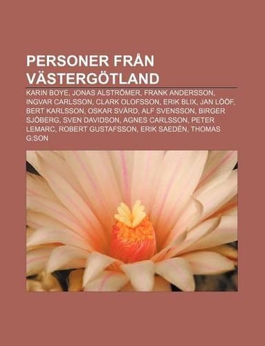 Personer Fran Vastergotland