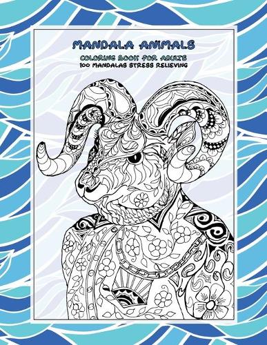 Coloring Book for Adults 100 Mandalas Stress Relieving - Mandala Animals