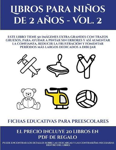 Fichas educativas para preescolares (Libros para niños de 2 años - Vol. 2)