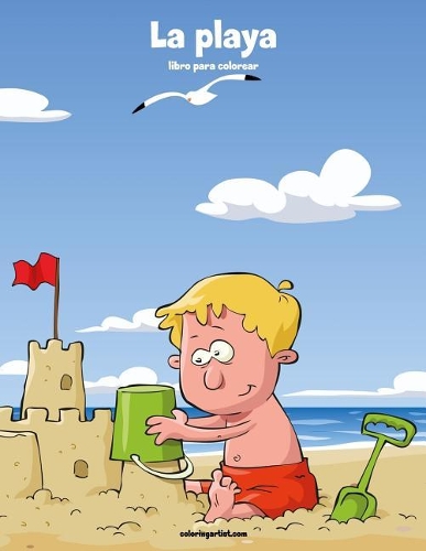 La playa libro para colorear 1