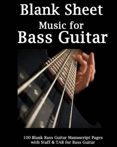 Blank Sheet Music for Bass Guitar