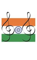Hindi India Clef Music notebook संगीत के छात्रों के लिए एक उपहार के रí