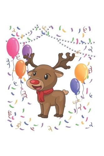 Christmas Reindeer Party Notebook