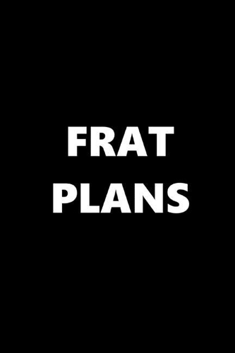 2020 Weekly Planner School Theme Frat Plans Black White 134 Pages