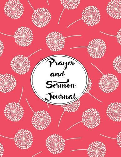 Prayer and Sermon Journal Notebook DOUBLE PAGES Dandelions Pattern 8