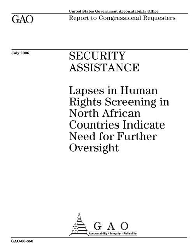 Gao-06-850 Security Assistance