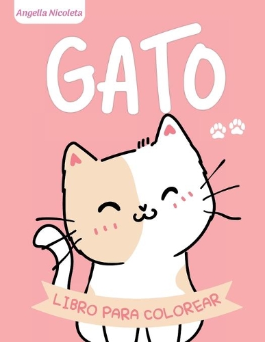 Gato Libro para colorear
