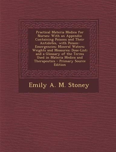 Practical Materia Medica for Nurses