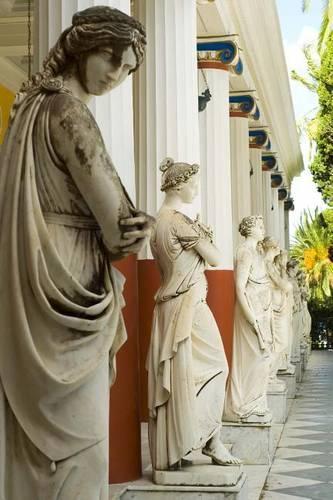 Statues in Sissi's Palace - Corfu, Greece Journal