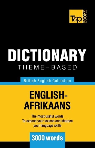 Theme-based dictionary British English-Afrikaans - 3000 words