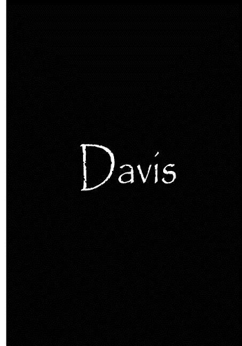 Davis - Black Personalized Journal / Notebook / Blank Lined Pages