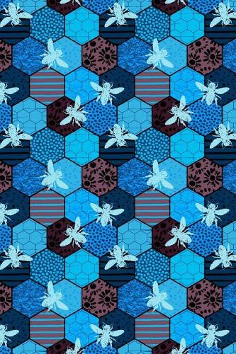 Bullet Journal Notebook Honey Bees Pattern 2