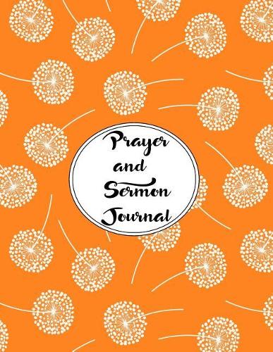 Prayer and Sermon Journal Notebook DOUBLE PAGES Dandelions Pattern 9