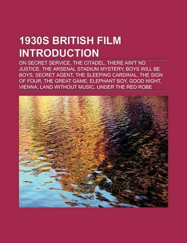 1930s British Film Introduction