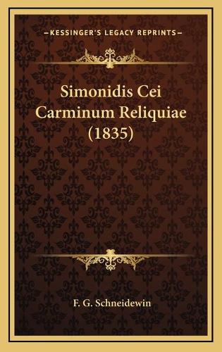 Simonidis Cei Carminum Reliquiae (1835)