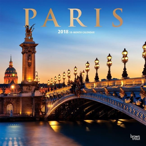 Paris 2018 Wall Calendar