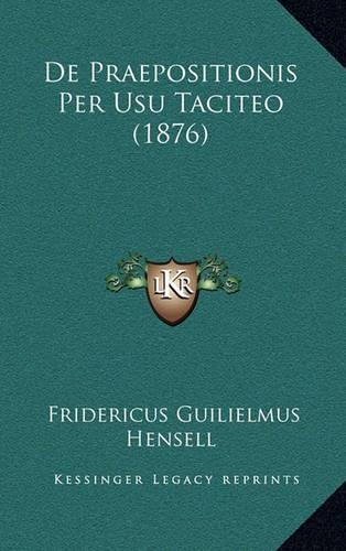 de Praepositionis Per Usu Taciteo (1876)