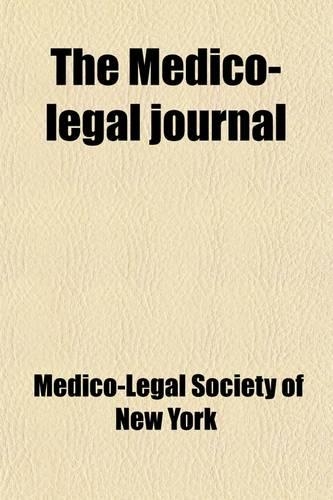 The Medico-Legal Journal Volume 1