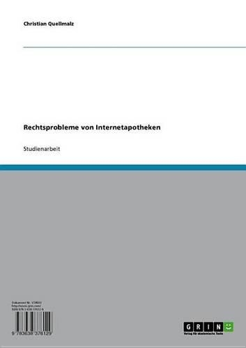 Rechtsprobleme Von Internetapotheken