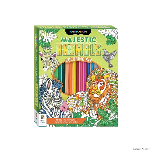 Kaleidoscope Colouring Kit Majestic Animals